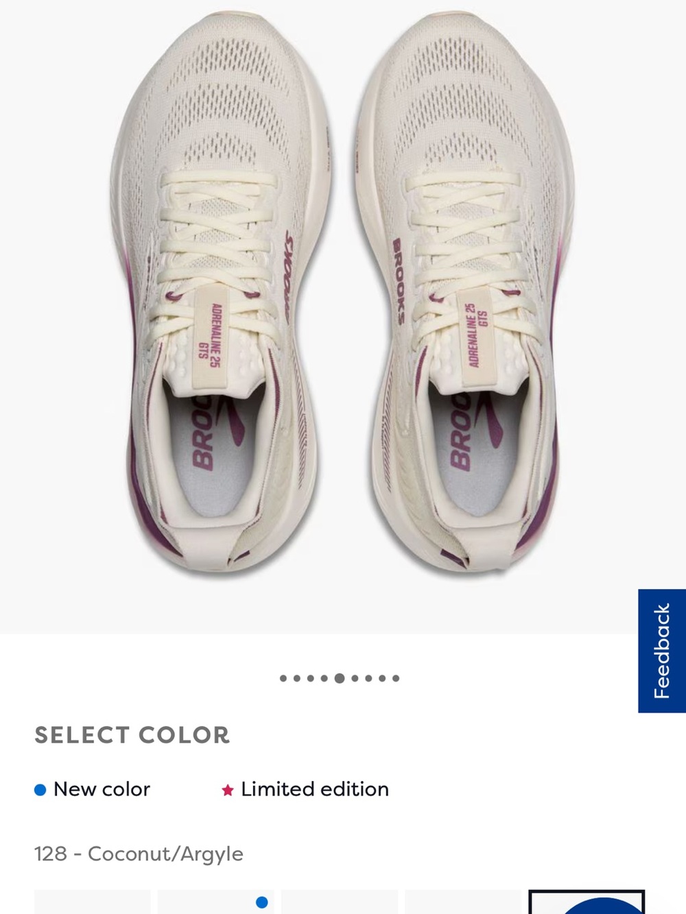 Brooks Women’s Cream & Magenta Running Sneakers - Picture 11 of 16